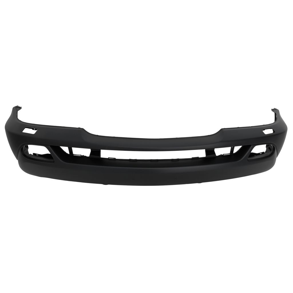 MERCEDES-BENZ ML-CLASS (163) FRONT BUMPER COVER PRIMED (W/RECT FOG)(W/O PARK)(W/WASHER) OEM#1638804670 2002-2005 PL#MB1000163