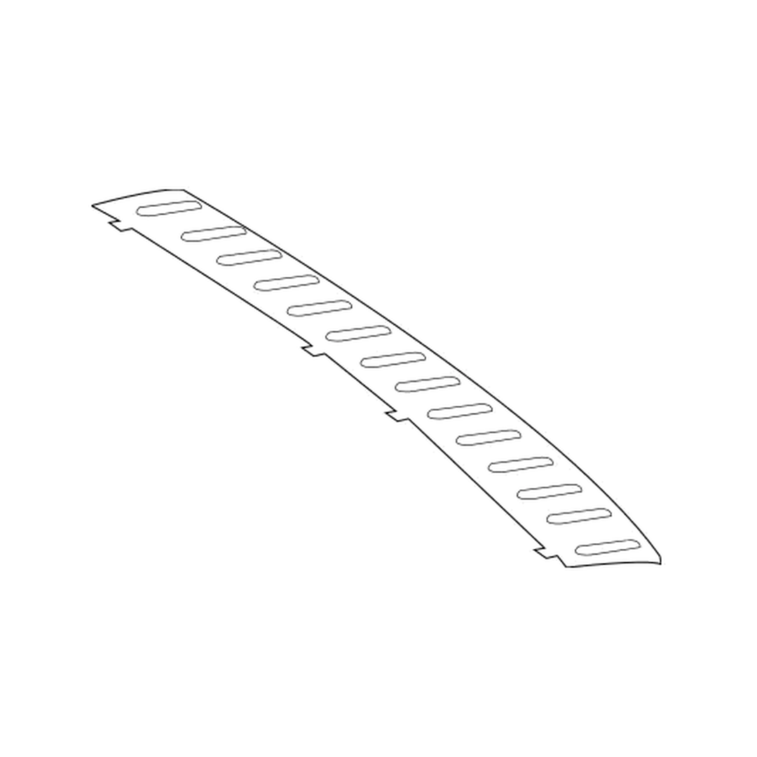 MERCEDES-BENZ GLS-CLASS (166) REAR BUMPER STEP PAD CHROME OEM#1668840190 2017-2019 PL#MB1190107