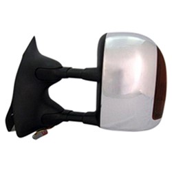 FORD TRUCKS & VANS FORD/PU (F250/350/450/550) Super Duty DOOR MIRROR LEFT (Driver Side) PWR/HTD/SIGNAL (CHROME CVR)(DUAL ARMS/GLASS)(TRAILER) OEM#5C3Z17683EAA 2003-2007 PL#FO1320269