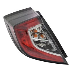 HONDA CIVIC HATCHBACK (EXC TYPE R) TAIL LAMP ASSY LEFT (Driver Side) (OUTER)(LED) OEM#33550TGGA02 2017-2021 PL#HO2804116
