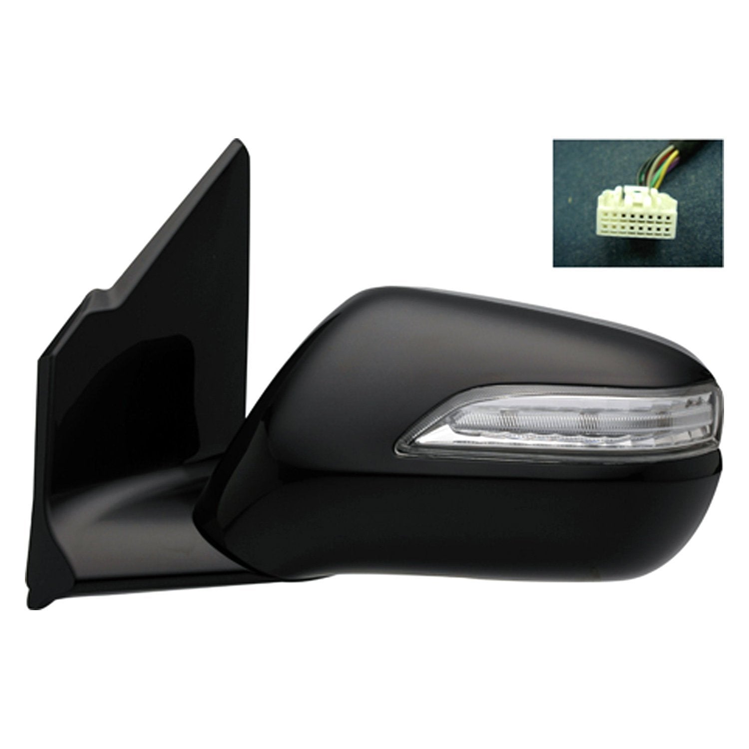 ACURA MDX DOOR MIRROR LEFT (Driver Side) PWR HTD (W/MEMO & SIGNAL LAMP) OEM#76250STXA12ZA 2010-2013 PL#AC1320114