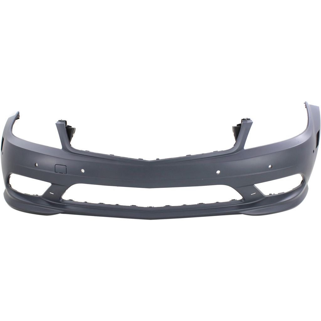 MERCEDES-BENZ C-CLASS SEDAN (204) FRONT BUMPER COVER PRIMED (SPORT)(WO/WASH)(W/ SEN)(EXC C63)(LED DRL) OEM#2048856238 2011 PL#MB1000425