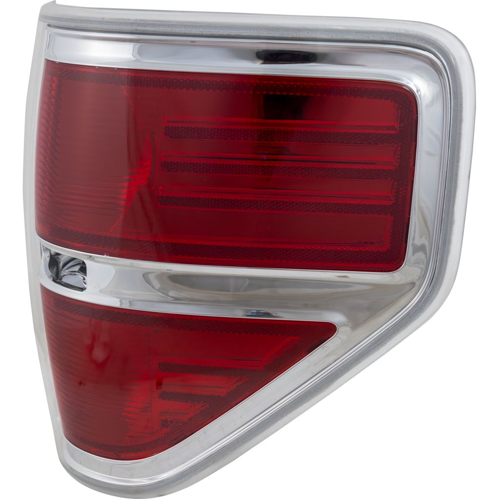 FORD TRUCKS & VANS FORD/PU F150 (EXC SVT RAPTOR) TAIL LAMP UNIT RIGHT (Passenger Side) (STYLESIDE)(CHROME TRIM)**CAPA** OEM#BL3Z13404B 2009-2014 PL#FO2819143C