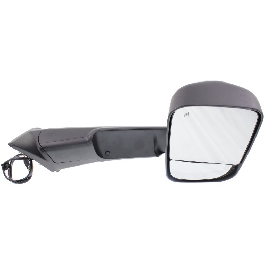DODGE TRUCKS & VANS DODGE/PU (R2500/3500) DOOR MIRROR RIGHT (Passenger Side) PWR/HTD/SIGNAL/PUDDLE/PWR-FOLD (WO/MEMORY)(BLACK)(TOW TYPE) OEM#68412880AC 2015-2018 PL#CH1321401