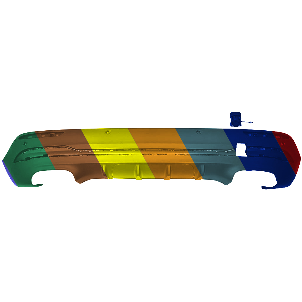 MERCEDES-BENZ GLA-CLASS REAR BUMPER COVER LOWER TXT-BLACK (W/SENSOR)(GLA250 W/AMG)GLA35/GLA45) OEM#2478809303 2021-2023 PL#MB1115136