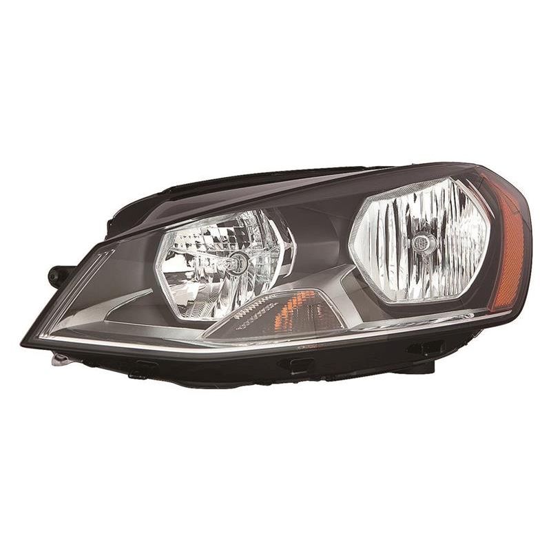 VOLKSWAGEN GTI HEAD LAMP ASSY LEFT (Driver Side) (HALOGEN)(TO 6-30-14) **CAPA** OEM#5G0941005C 2015 PL#VW2502158C