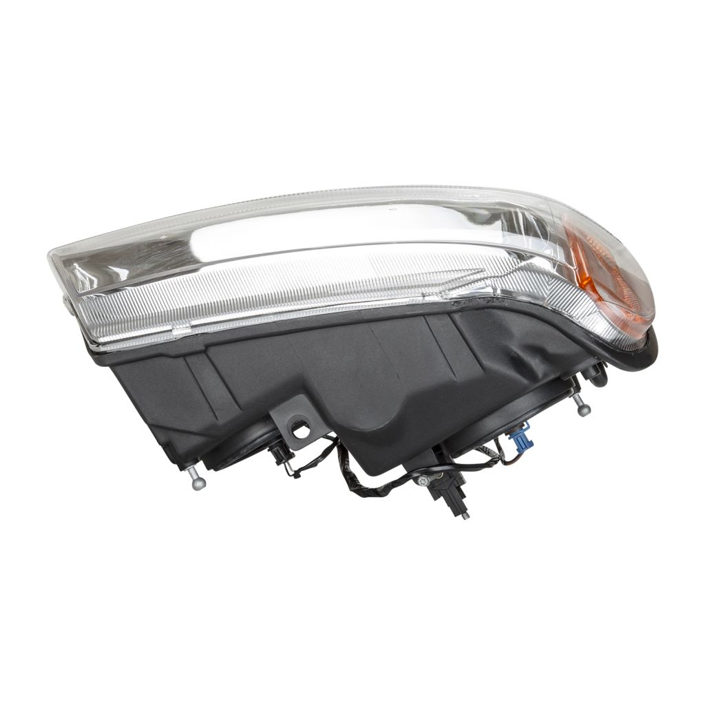 JEEP GRAND CHEROKEE HEAD LAMP ASSEMBLY RIGHT (Passenger Side) (LIMITED/OVERLAND)(CLEAR PARK LEN/CHR BEZEL) OEM#55155552AI 1999-2004 PL#CH2503120