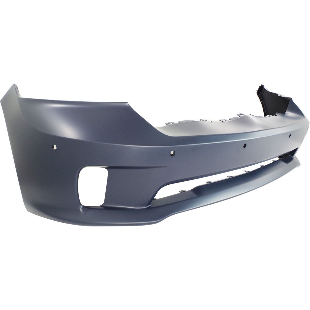DODGE TRUCKS & VANS DODGE/PU (R1500) FRONT BUMPER COVER PRIMED (1PC PLASTIC BMP)(W/ SENSOR) OEM#68239435AA (P) 2014-2022 PL#CH1000A12