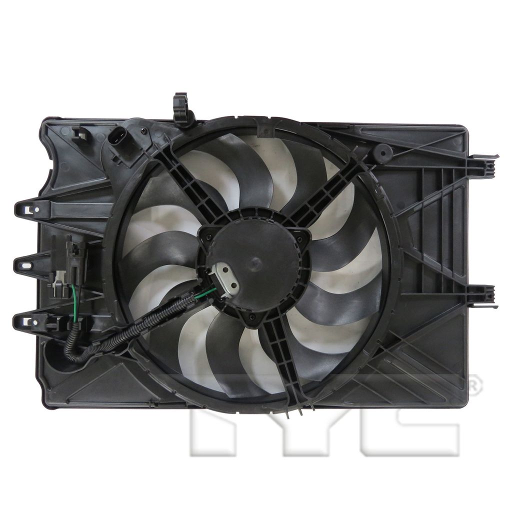 FIAT 500L 4DOORS (FIAT) RADIATOR & A/C FAN ASSEMBLY OEM#68202033AA 2014-2017 PL#FI3115101