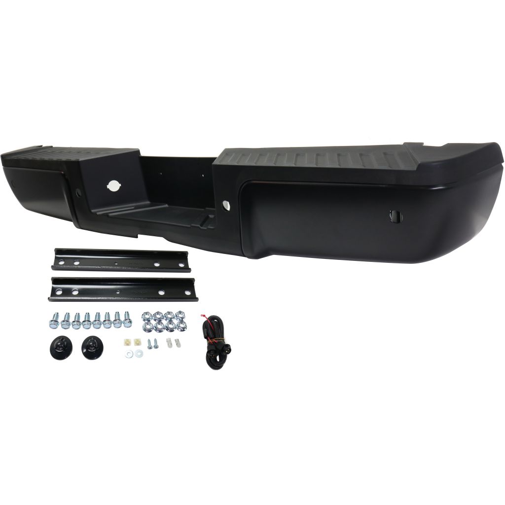 FORD TRUCKS & VANS FORD/PU (F250/350/450) Super Duty REAR STEP BUMPER ASSEMBLY PTD W/BLK PAD (W/SENSOR)**CAPA** OEM#9C3Z17906CPTM-PFM (P) 2013-2016 PL#FO1103175C