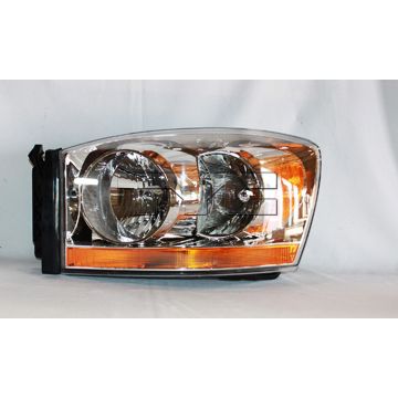 DODGE TRUCKS & VANS DODGE/PU (R2500/3500)(R1500 Mega Cab 06-08) HEAD LAMP ASSEMBLY LEFT (Driver Side) (W/O BLACK BEZEL) OEM#55077795AD 2006 PL#CH2518114