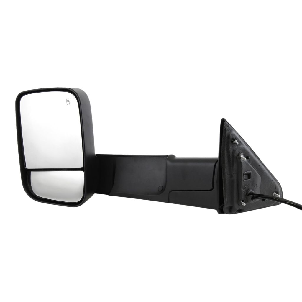 DODGE TRUCKS & VANS DODGE/PU (R1500) DOOR MIRROR LEFT (Driver Side) PWR/HTD/SIGNAL/PUDDLE (DUAL GLASS)(TEXT BLK)(W/TOW)(W/TEMP SENSR) OEM#68285865AD 2013-2022 PL#CH1320350
