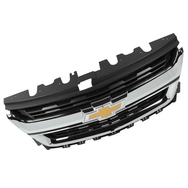GM TRUCKS & VANS COLORADO GRILLE ASSY CHROME/BLACK BASE/WT/LT 2.5/LT 3.6L (WO/RELINE PKG ) OEM#84408363 2015-2020 PL#GM1200750