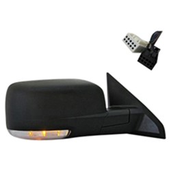 DODGE TRUCKS & VANS DODGE/PU (R1500) DOOR MIRROR RIGHT (Passenger Side) PWR/HTD/SIGNAL/PUDDLE (SINGLE GLASS)(TEXT BLACK) OEM#68026558AD 2009 PL#CH1321304