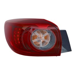 MAZDA MAZDA3 TAIL LAMP ASSY LEFT (Driver Side) (HB)(LED)(SMOKE)(OUTER)**CAPA** OEM#BHP251160C 2014-2018 PL#MA2804116C