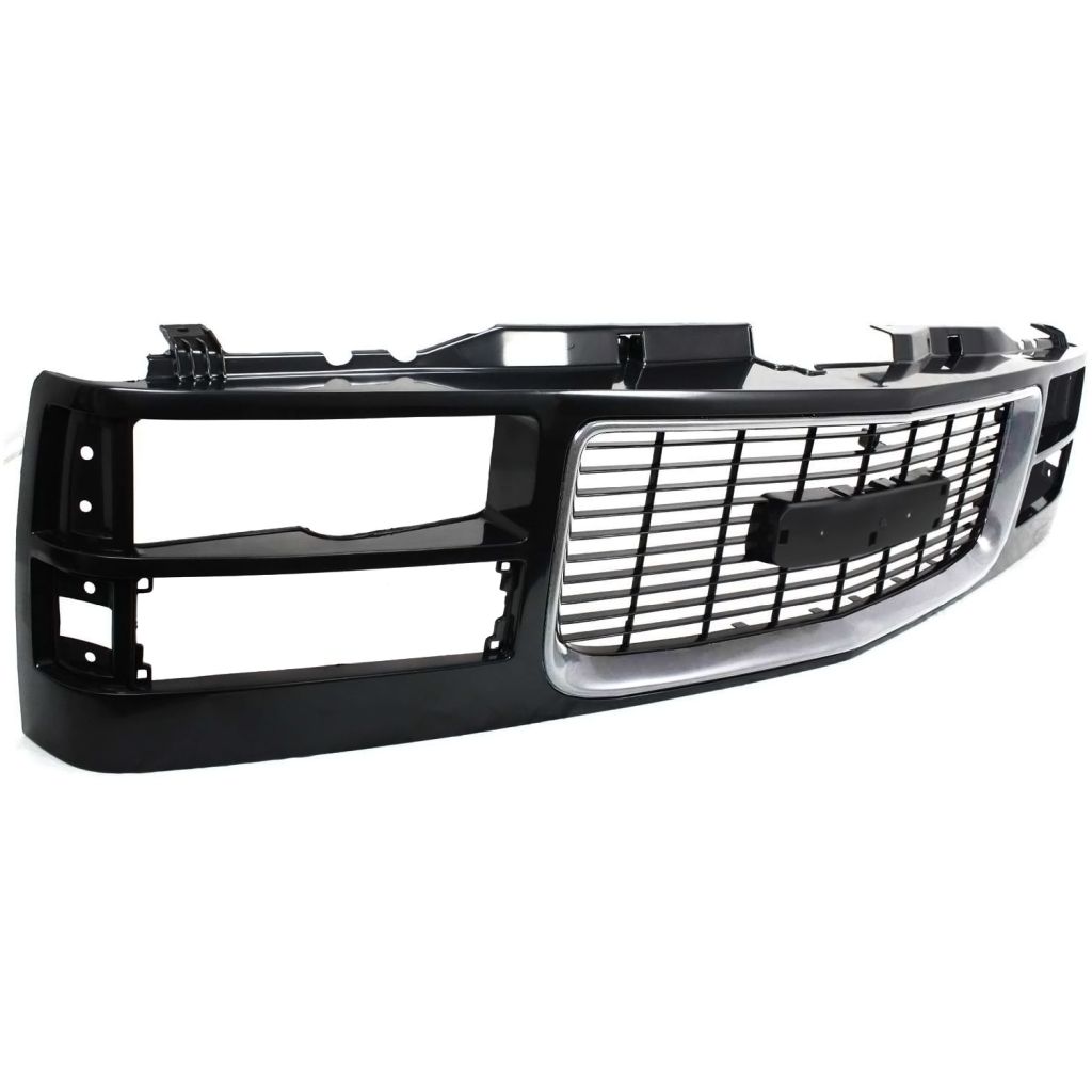 GM TRUCKS & VANS C10/PU (CK MODEL) GRILLE CHR/PTD (COMP HEAD/LAMP)(GMC) OEM#12388709 1994-2002 PL#GM1200392