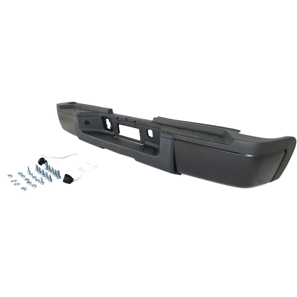 GM TRUCKS & VANS SIERRA/PU 2500/3500 STEP BUMPER ASSY BLACK(DUAL REAR WHEEL)(WO/SENSOR) OEM#20899965-PFM 2010 PL#GM1103163