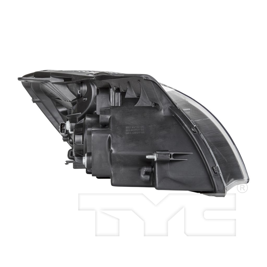 KIA RIO SEDAN HEAD LAMP ASSEMBLY LEFT (Driver Side) (BLACK BEZEL)(W/ AMBER REFL)**CAPA** OEM#921011G610 2010-2011 PL#KI2502153C