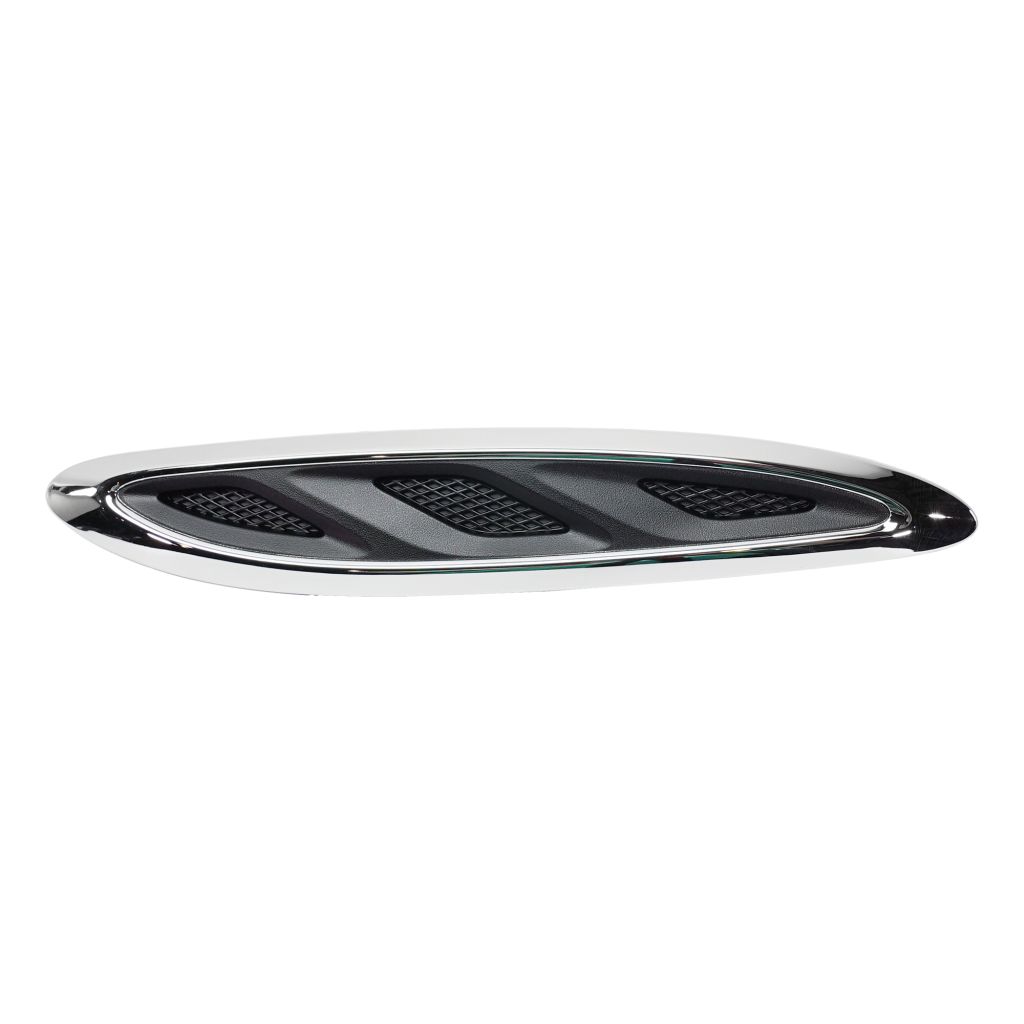 BUICK ENCLAVE HOOD MLDG SIDE LEFT (Driver Side) CHROME/BLACK OEM#23142431 2013-2017 PL#GM1239108