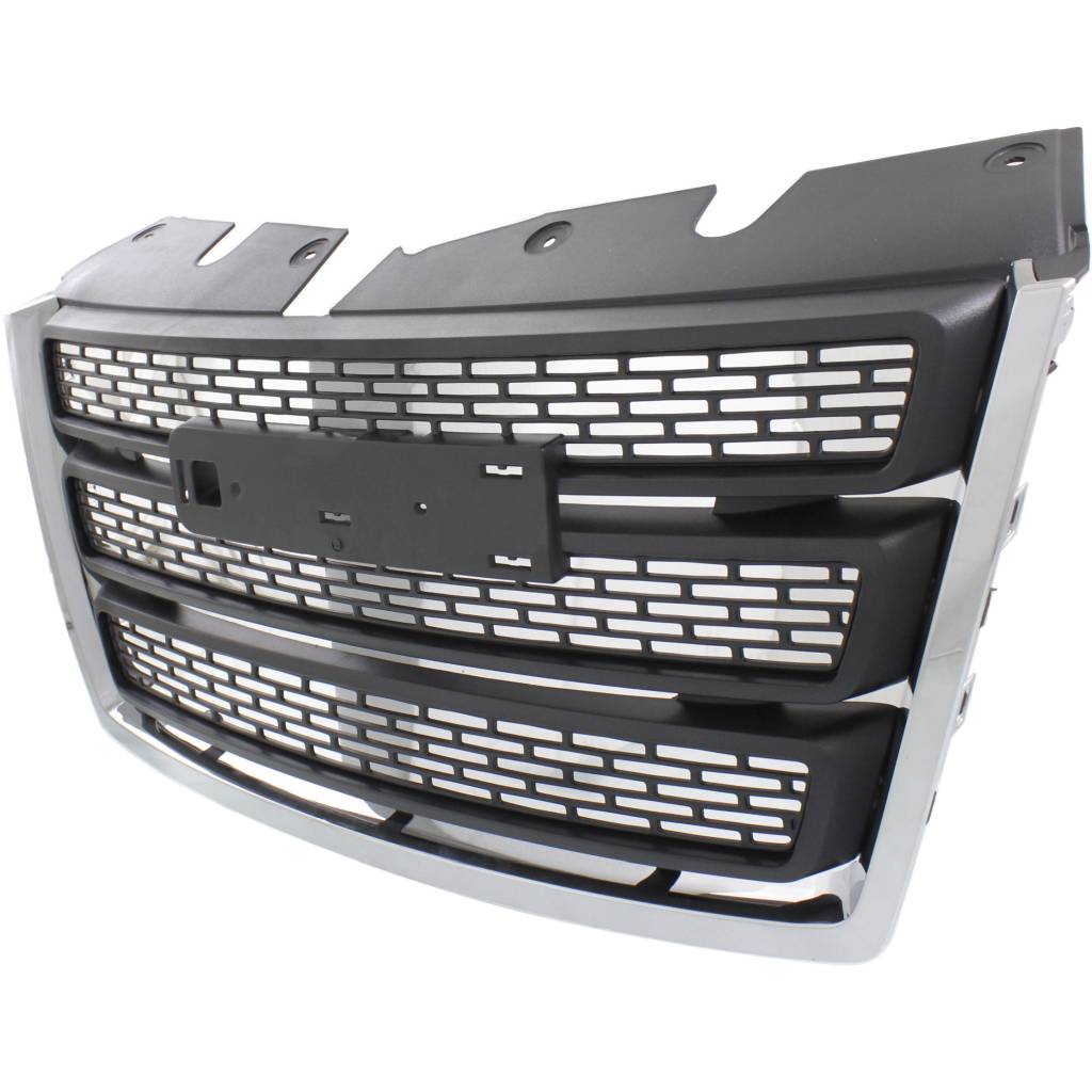 GM TRUCKS & VANS TERRAIN /TERRAIN DENALI (GMC) GRILLE ASSY CHROME FRAME/BLACK INNER (WO/CHROME PKG)(EXC DENALI)**CAPA** OEM#22764303 2010-2015 PL#GM1200630C