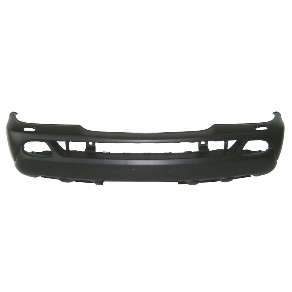 MERCEDES-BENZ ML-CLASS (163) FRONT BUMPER COVER PRIMED (W/RECT FOG)(W/O PARK)(W/WASHER) OEM#1638804670 2002-2005 PL#MB1000163
