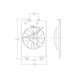 HONDA RIDGELINE A/C FAN ASSY OEM#38615RJEA01-PFM 2006-2008 PL#HO3115141
