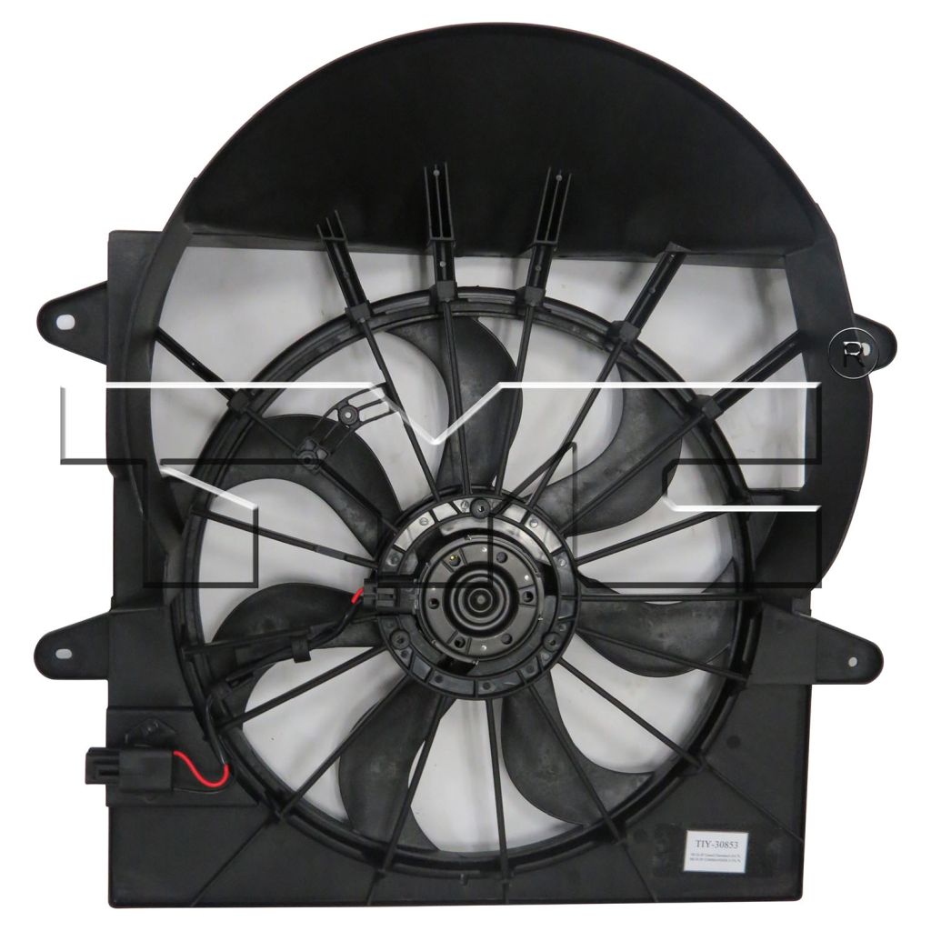 JEEP GRAND CHEROKEE RADIATOR FAN ASSEMBLY (3.7/4.7L) W/RESTSTOR OEM#55037969AB 2009-2010 PL#CH3117105