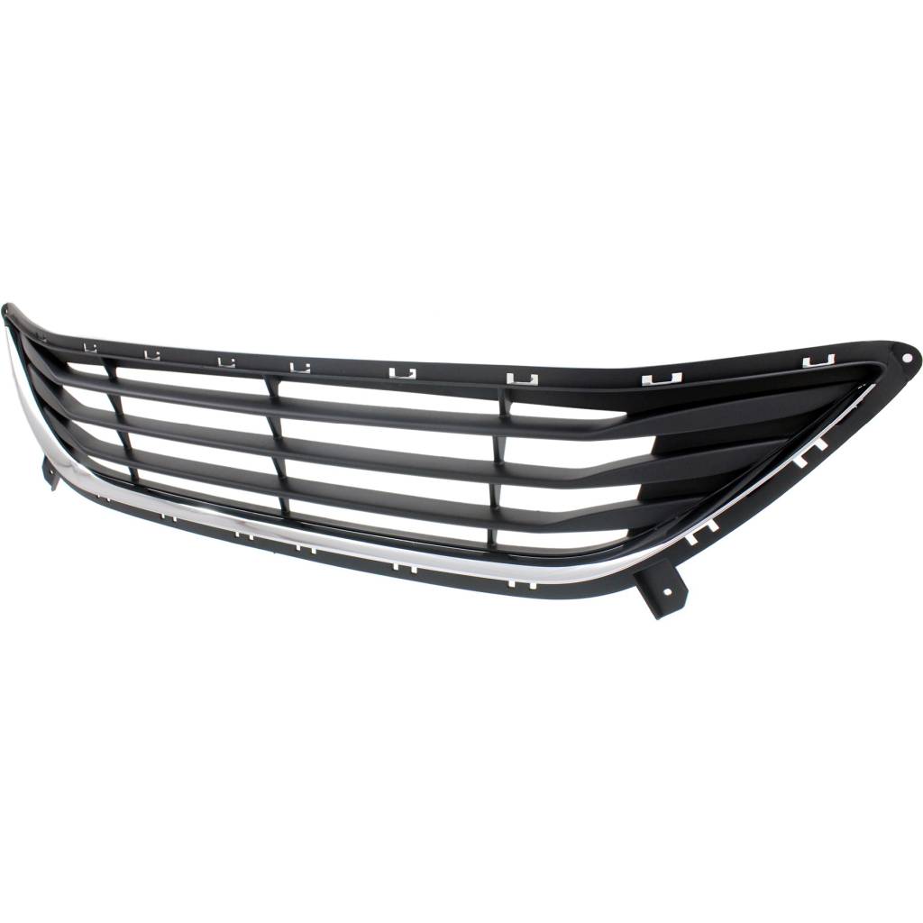 HYUNDAI ELANTRA SEDAN FRONT BUMPER GRILLE BLACK W/LWR OUTER CHROME MOLDING (GLS) OEM#865603Y000 2011-2013 PL#HY1036115