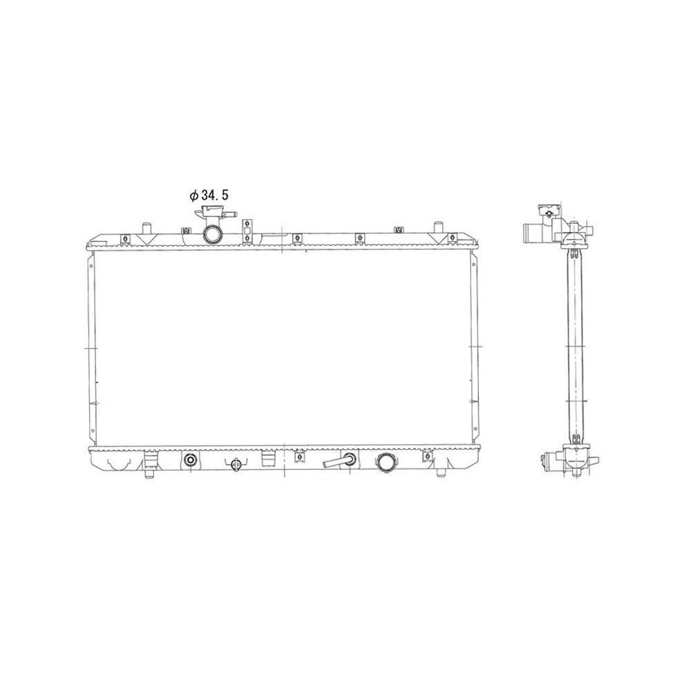 SUZUKI SX4 RADIATOR A/T OEM#1770080J10 2007-2009 PL#SZ3010138