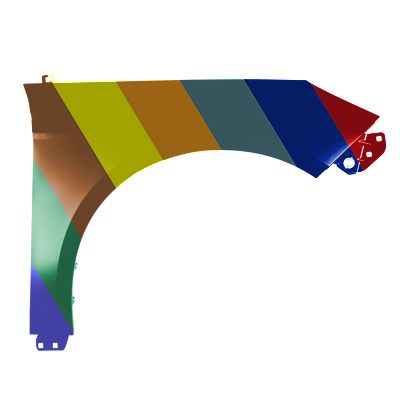 FORD FOCUS HATCHBACK/ST/RS FENDER LEFT (Driver Side) OEM#BM5Z16006B (P) 2015-2018 PL#FO1240287