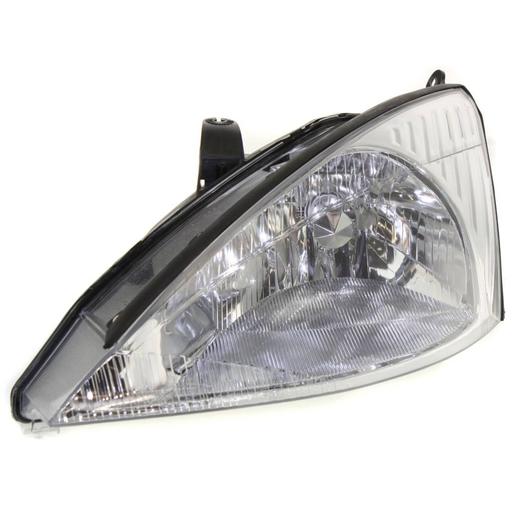 FORD FOCUS HEAD LAMP ASSY LEFT (Driver Side) (W/O HID & SVT)(CHROME BEZEL) OEM#3S4Z13008CD 2000-2002 PL#FO2502171