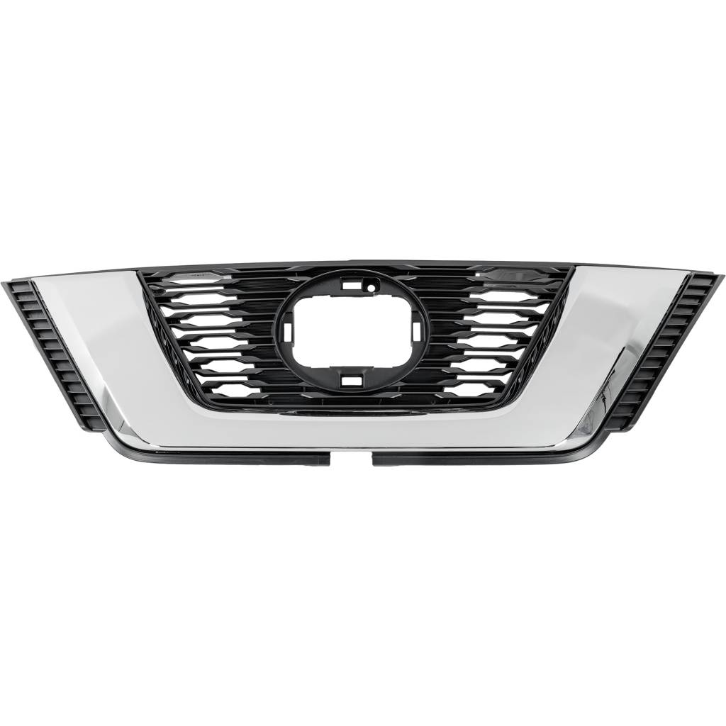 NISSAN ROGUE (2.5L) GRILLE CHROME/BLACK (W/CAMERA)(WO/MIDNIGHT PKG) OEM#623109TG0B 2018-2020 PL#NI1200291