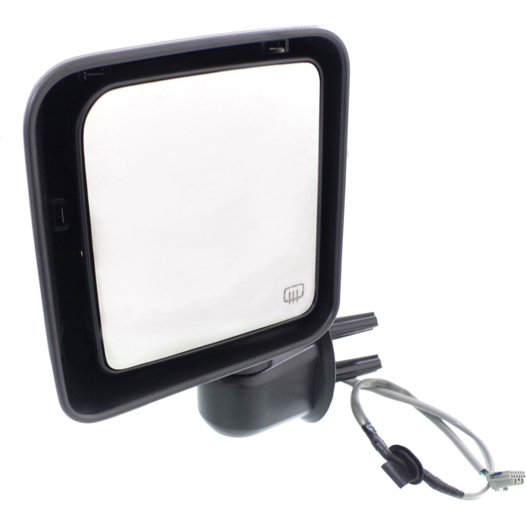 JEEPVEHICLE WRANGLER (JK) DOOR MIRROR LEFT (Driver Side) PWR/HTD (CHROME) OEM#68204245AA 2014 PL#CH1320389