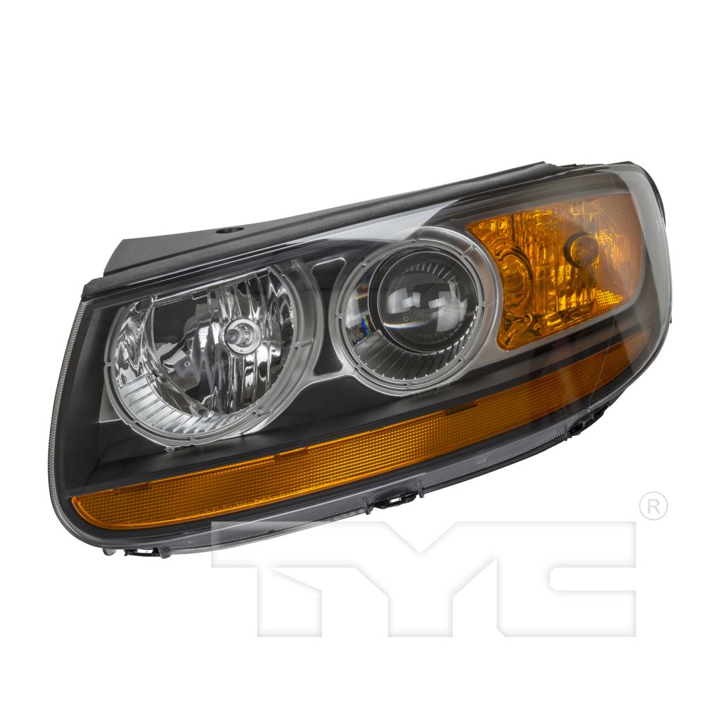 HYUNDAI SANTA FE HEAD LAMP ASSEMBLY LEFT (Driver Side) (LOWER SIGN AMBER)**CAPA** OEM#921010W100 2010-2011 PL#HY2502156C