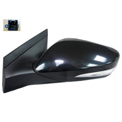 HYUNDAI ACCENT SEDAN DOOR MIRROR LEFT (Driver Side) PWR/HTD/SIGNAL (WO/BLIND SPOT MIRROR) OEM#876101R230 2012-2017 PL#HY1320183