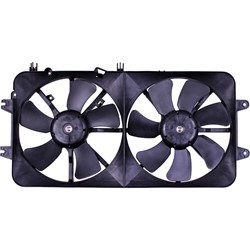 MAZDA 626 RADIATOR & A/C FAN ASSY (2.0L)(DUAL FAN) OEM#FS1G15025B 2000-2002 PL#MA3115114