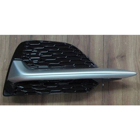 NISSAN ROGUE SPORT (2.0L) FRONT BUMPER COVER FINISHER LEFT (Driver Side) PTD-BLACK W/SILVER MLDG OEM#622576MR0B 2020-2022 PL#NI1038171