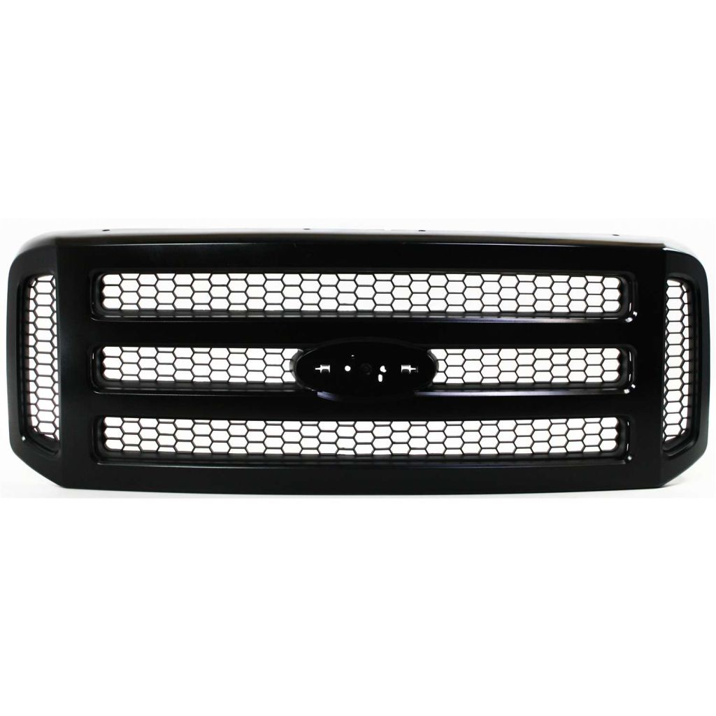 FORD TRUCKS & VANS FORD/PU (F250/350/450/550) Super Duty GRILLE BLACK (XLT/OUTLAW/LARIAT)(WO/CHROME PKG)(BAR DESIGN) OEM#6C3Z8200CY 2005-2007 PL#FO1200457