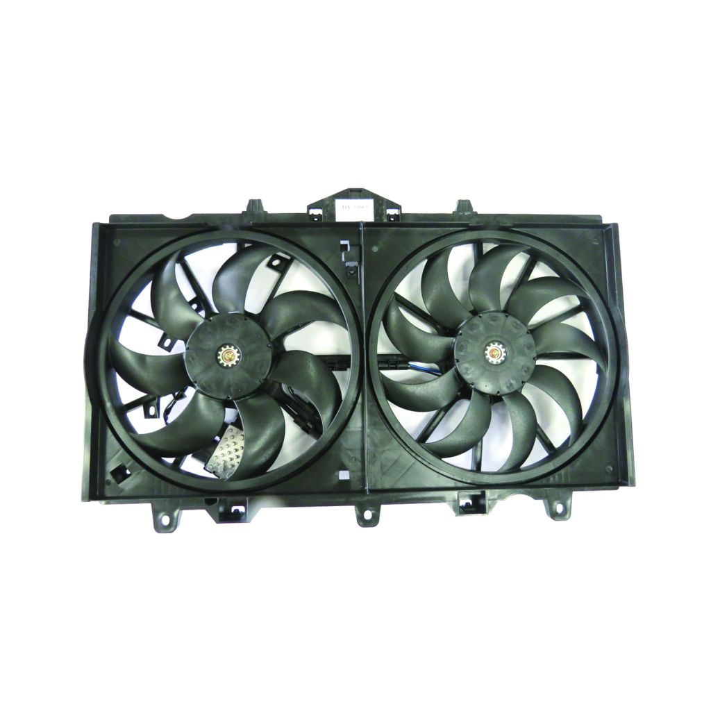 INFINITI Q50 RADIATOR & A/C FAN ASSEMBLY (DUAL FAN)(WO/MODULE)(3.7L) OEM#214814GA0A-PFM 2014-2015 PL#IN3115109