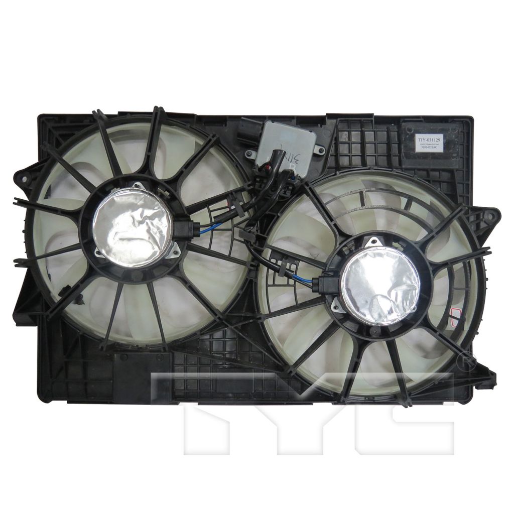 JEEP CHEROKEE RADIATOR & A/C FAN ASSEMBLY (DUAL FAN) (2.0 TURBO)(3.2L HD DUTY) OEM#52014621AG 2019-2023 PL#CH3115177