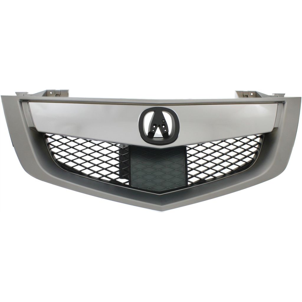 ACURA MDX GRILLE ASSEMBLY CHROME SATIN NICKEL/BLK (W/SENSOR BELOW EMBLEM) OEM#75100STXA12 2010-2013 PL#AC1200119