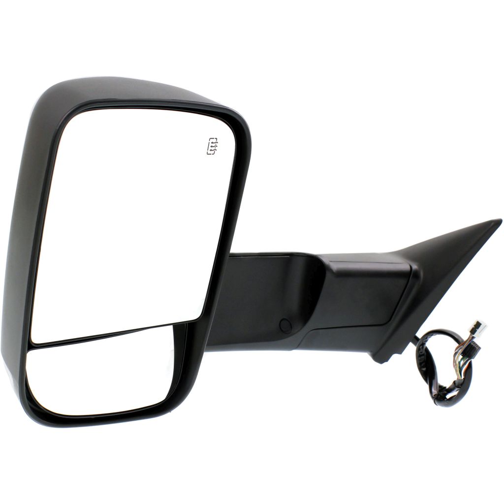 DODGE TRUCKS & VANS DODGE/PU (R2500/3500) DOOR MIRROR LEFT (Driver Side) PWR/HTD/SIGNAL/PUDDLE/MEMORY/PWR-FOLD (BLACK)(TOW TYPE) OEM#68412885AC 2015-2018 PL#CH1320402
