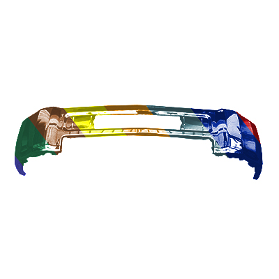 GM TRUCKS & VANS SILVERADO/PU 2500/3500 (CHEVY) FRONT BUMPER CHROME (WO/FOG) OEM#23229367 2015-2019 PL#GM1002851