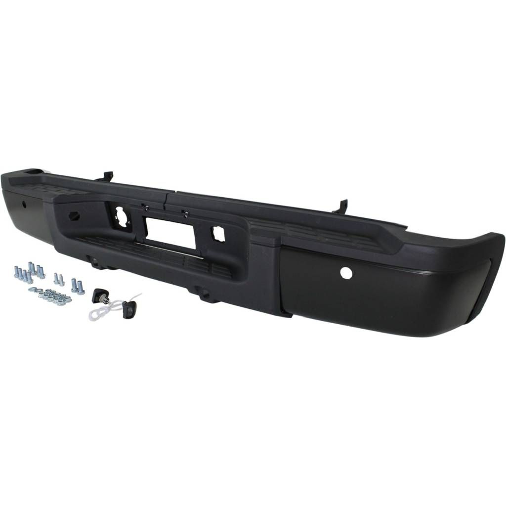 GM TRUCKS & VANS SILVERADO/PU 2500/3500 (CHEVY) STEP BUMPER ASSEMBLY BLACK (SINGLE REAR WHEEL) (W/ SENSOR) OEM#20899965-PFM 2011-2014 PL#GM1103161