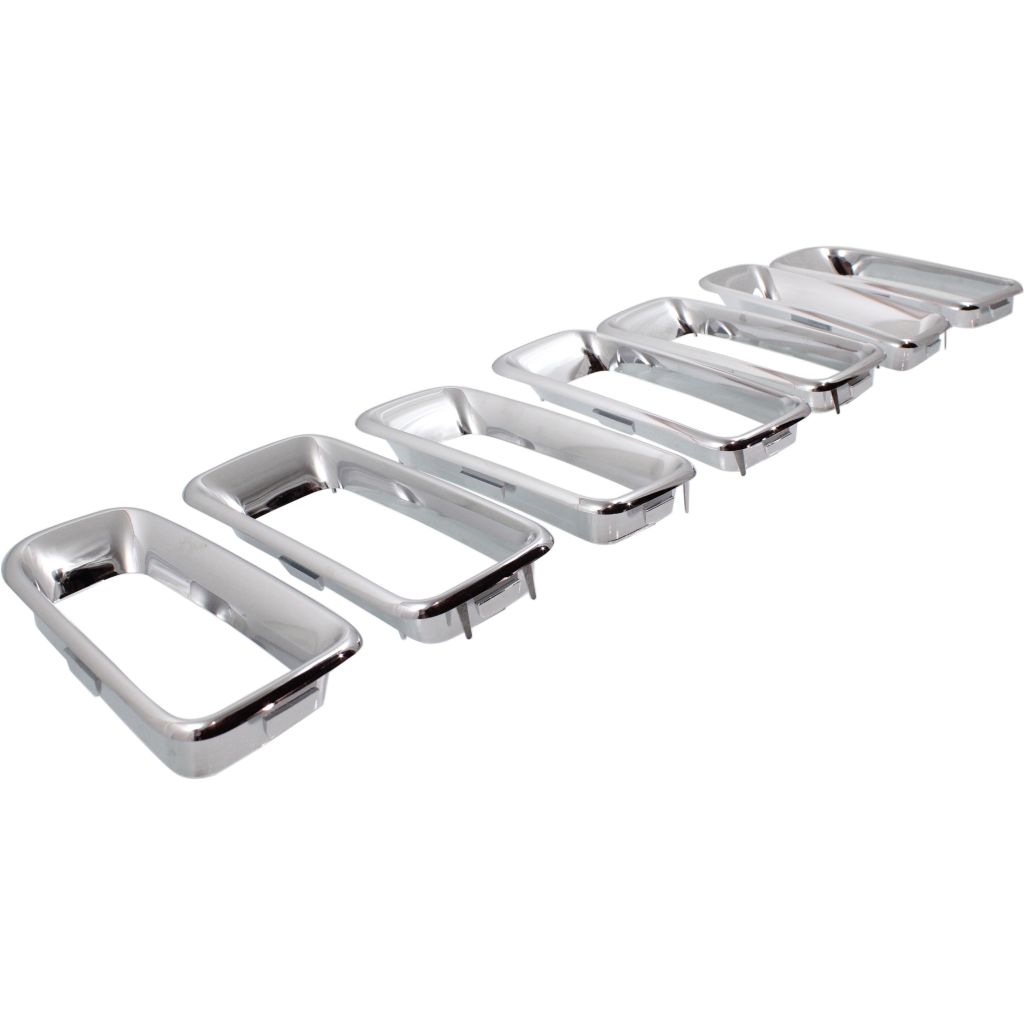JEEP COMPASS GRILLE MOLDING CHROME (7 PC SET) OEM#68109865AA 2011-2017 PL#CH1210111