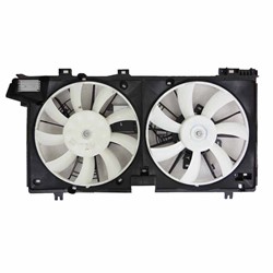 SUBARU LEGACY RADIATOR & A/C FAN ASSEMBLY (3.6L)(W/2 CONTROL MODULE)(DUAL FAN) OEM#45122AL02A-PFM 2015-2019 PL#SU3115136