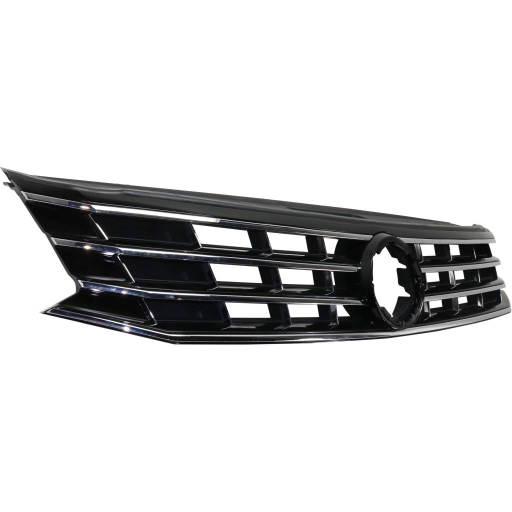VOLKSWAGEN PASSAT GRILLE ASSEMBLY PTD (W/BLK&CHR MLDG;W/COLLISION HALOGEN LAMP;EXC GT/R-LINE) OEM#561853651HOQE 2016-2019 PL#VW1200169