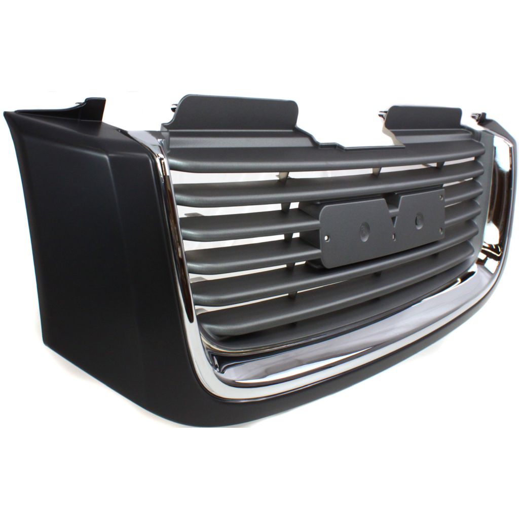 GM TRUCKS & VANS ENVOY (EXC XUV) GRILLE ASSEMBLY CHR/BLK (WO/HEAD/LAMP WASHER) (Exc Denali) OEM#19121042 2006-2009 PL#GM1200604