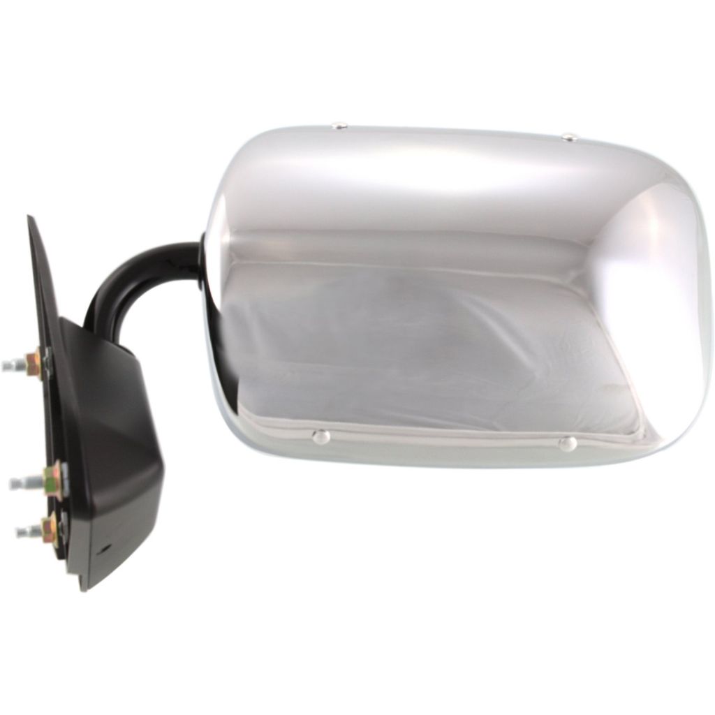 GM TRUCKS & VANS TAHOE (CHEVY) (HEAD/LAMP & C/L 2pcs Design ) MIRROR LEFT (Driver Side) CHROME MANUAL(BELOW EYELINE) OEM#15697331 1995-2000 PL#GM1320106