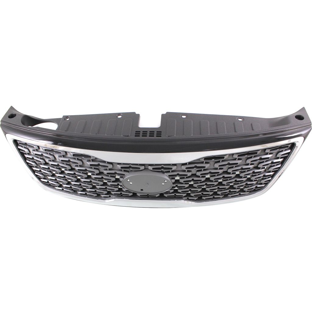 KIA SORENTO GRILLE ASSEMBLY CHR/GRAY (SX/LTD) **CAPA** OEM#863501U700 2014-2015 PL#KI1200157C